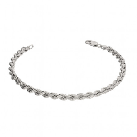 Bransoleta srebrna korda