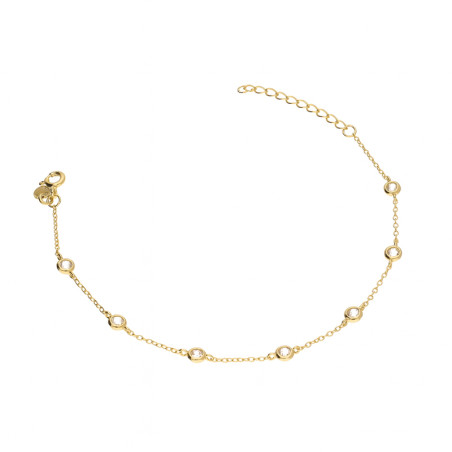 Pozłacana Bransoletka z Cyrkoniami - JubilerSezam.pl