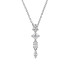 Naszyjnik srebrny z białymi cyrkoniami