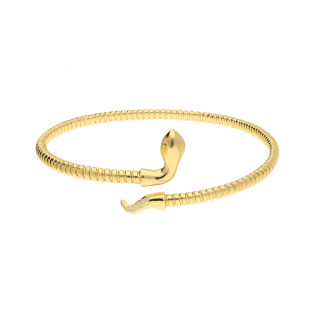 Bransoleta pozłacana bangla z głową węża