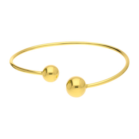 Bransoleta pozłacana bangla z kulkami