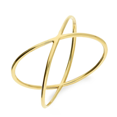 Pierścionek złoty w kształcie X
