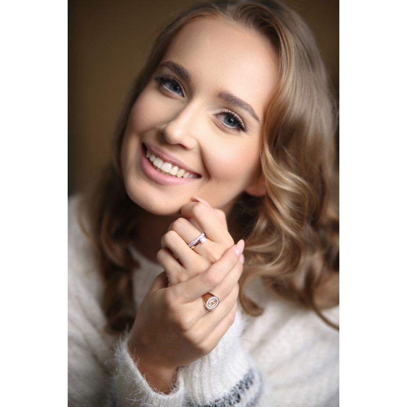 Pierścionek złoty z diamentem laboratoryjnym 1,03 ct