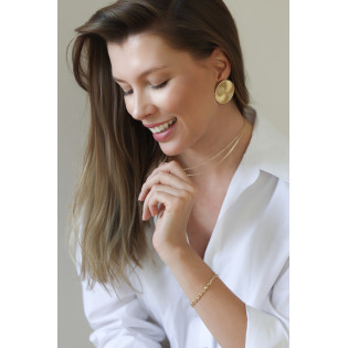 Bransoletka złota splot rolo long