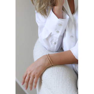 Bransoleta złota skrętka próba 585