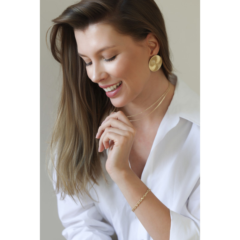 Łańcuszek złoty skrętka próba 375