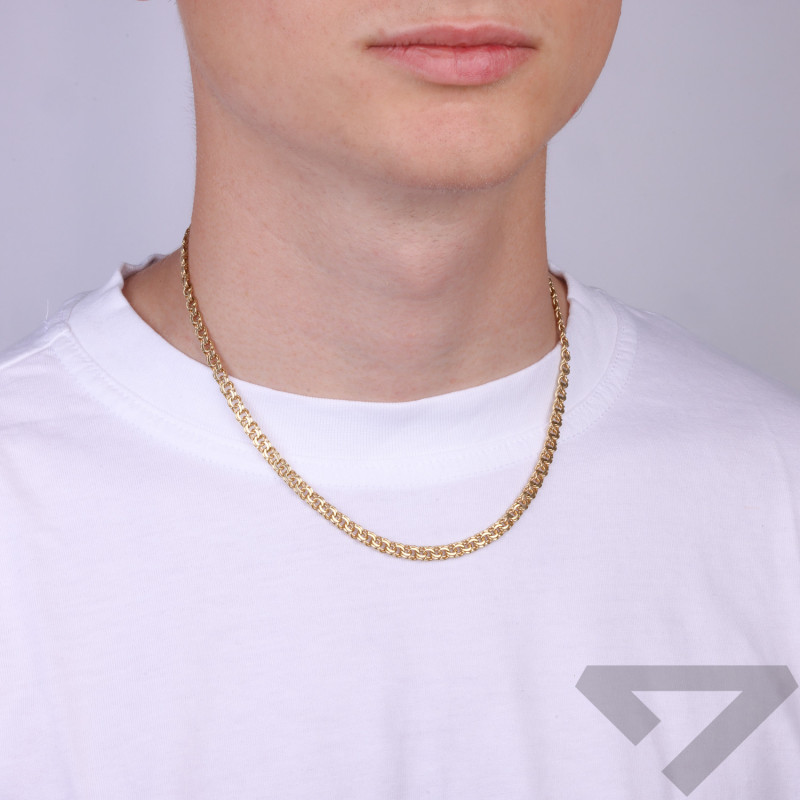 Łańcuszek złoty splot typu garibaldi 4,5 mm