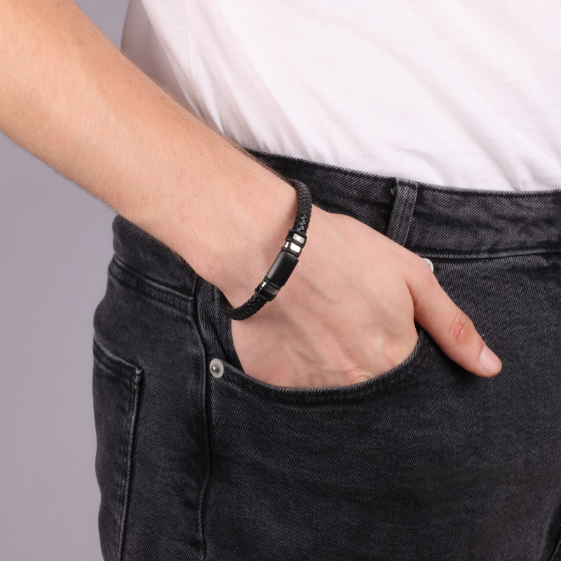 Bransoleta męska stalowa