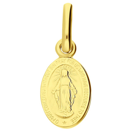 Medalik złoty Matka Boska Niepokalana, próba 333