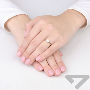 Pierścionek złoty zaręczynowy Dream z diamentami 0,16 ct