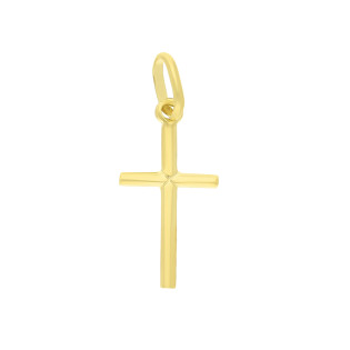Krzyżyk złoty gładki proste ramiona