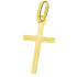 Krzyżyk złoty z grawerem ramiona proste