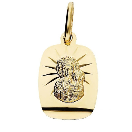 Medalik Matka Boska Częstochowska na blaszce