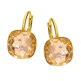 Kolczyki pozłacane SPARK z kryształem