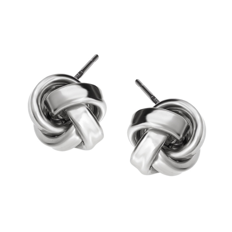 Kolczyki srebrne motek