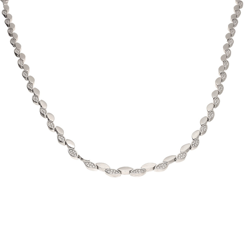 Naszyjnik srebrny z łezkami