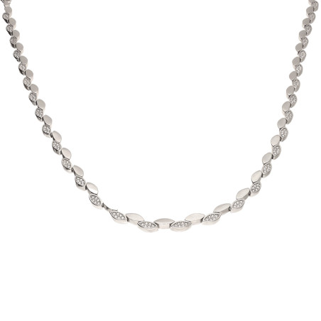 Naszyjnik srebrny z łezkami