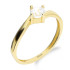 Pierścionek SOLITER ze złota z cyrkonią