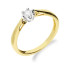Pierścionek złoty zaręczynowy Royal brylant 0,08 ct