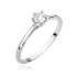 Pierścionek z białego złota z diamentami laboratoryjnymi 0,26 ct