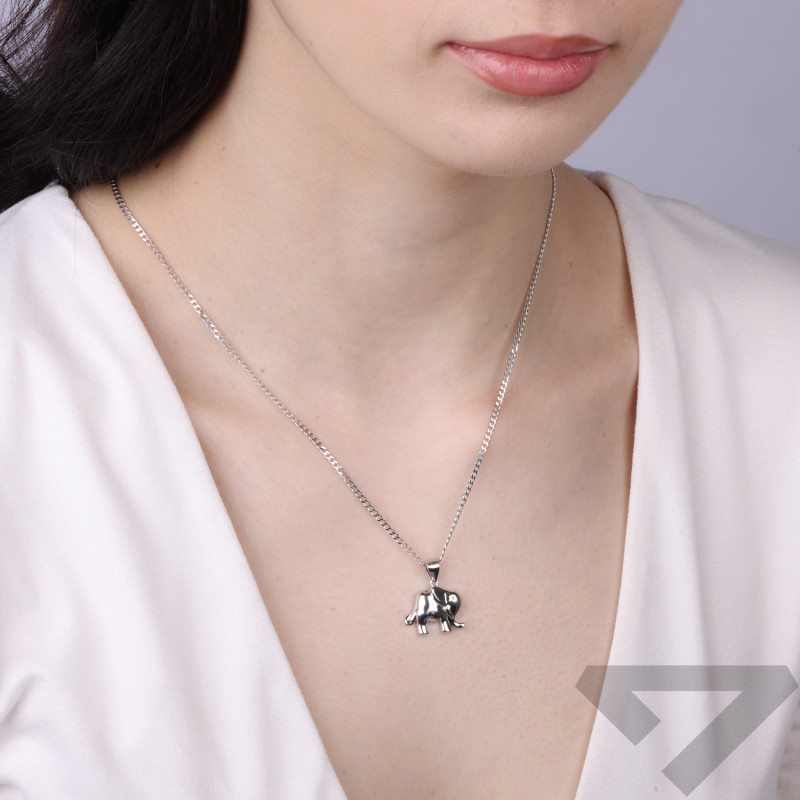 Wisiorek słoń srebro próby 925