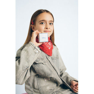 Kolczyki srebrne Disney z myszką Mickey emalia niebieska