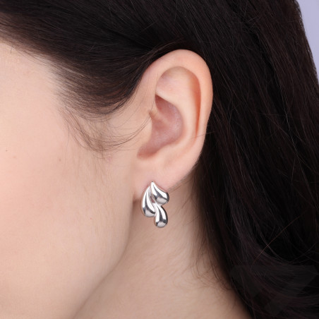 Kolczyki VIRAL krople dmuchane, srebro 925