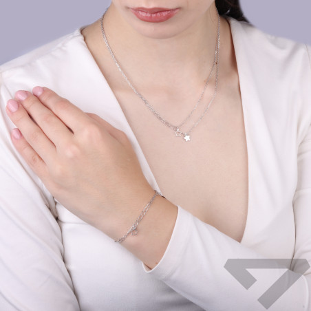 Naszyjnik gwiazda blgwiazda ram/x2 anker M3 M3-679 ROD Ag 925