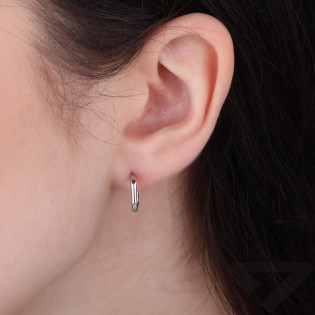 Kolczyki kwadrat otwarty ze srebra 925