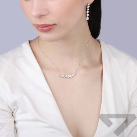 Komplet kolijka cyr różne kształty/anker NI GIZ00263-ORZ01072ROD Ag 925