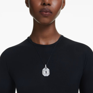 Wisiorek Swarovski Lucent, Szlif ośmiokątny, Biały