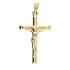 Krzyżyk złoty rurka z wizerunkiem próba 375