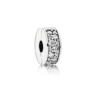 Klips Pandora Przezroczyste kamienie Pavé 791817CZ