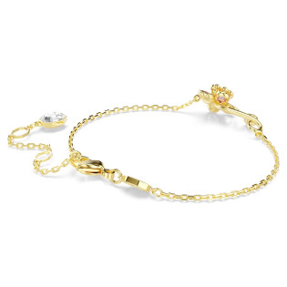 Bransoletka Swarovski Idyllia szlify różnorodne, kwiat, różnokolorowa, powłoka w odcieniu złota