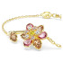 Bransoletka Swarovski Idyllia szlify różnorodne, kwiat, różnokolorowa, powłoka w odcieniu złota