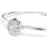 Bransoletka Swarovski typu bangle Dextera szlif okrągły, biała, powłoka z rodu