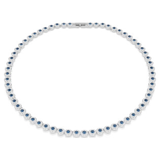 Naszyjnik Swarovski Una Angelic szlif okrągły, niebieski, powłoka z rodu