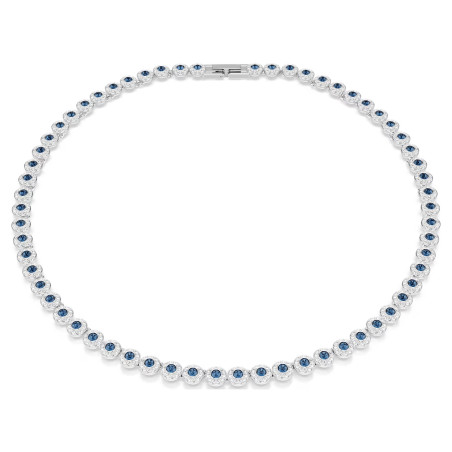 Naszyjnik Swarovski Una Angelic szlif okrągły, niebieski, powłoka z rodu