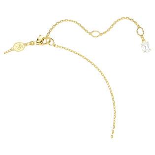 Naszyjnik Swarovski Mesmera Serce, biały, powłoka w odcieniu złota