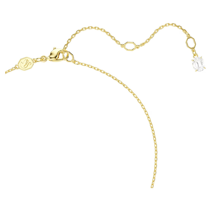 Naszyjnik Swarovski Mesmera Serce, biały, powłoka w odcieniu złota