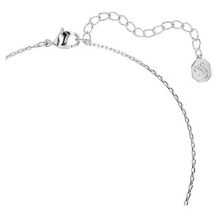 Naszyjnik Swarovski Bella V szlif okrągły, różowy, powłoka z rodu