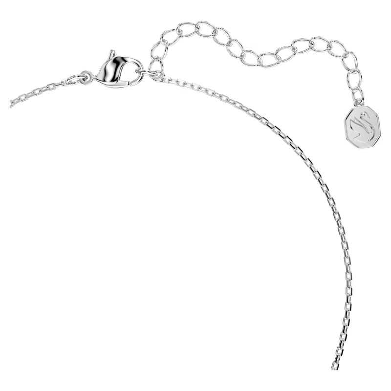 Naszyjnik Swarovski Bella V szlif okrągły, różowy, powłoka z rodu