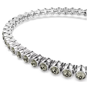 Bransoletka Swarovski Tennis Imber Emily szlif okrągły, czarna, powłoka z rodu