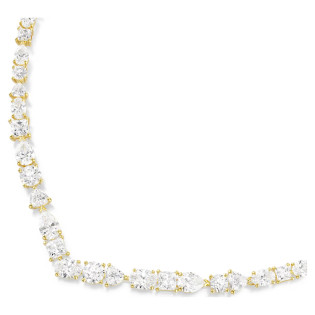 Naszyjnik Swarovski Mesmera powłoka w kolorze żółtego złota