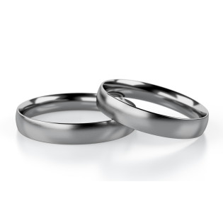 Obrączka półokrągła 4mm Tantal