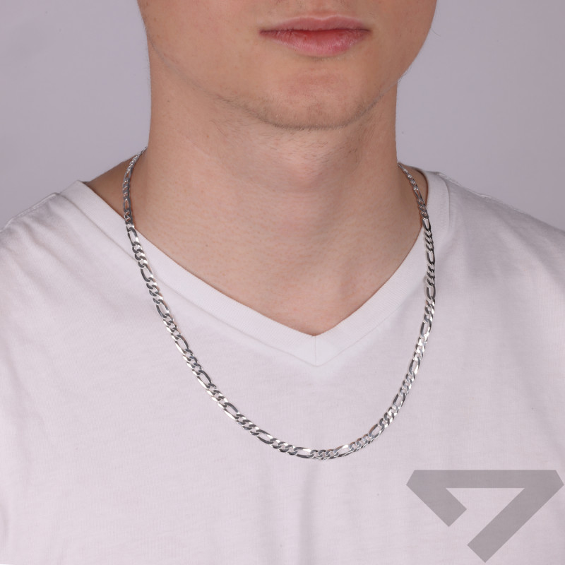 Łańcuszek srebrny figaro 5 mm