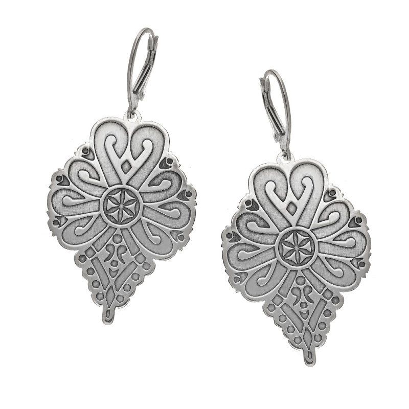 Kolczyki srebrne góralska Parzenica srebro 925