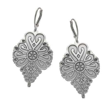 Kolczyki srebrne góralska Parzenica srebro 925