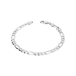 Bransoletka srebrna splot figaro 6 mm próba 925