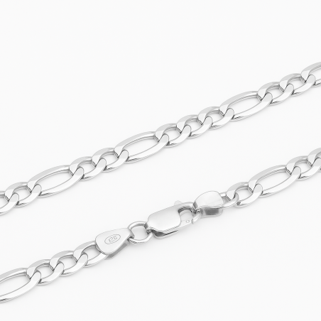 Łańcuszek srebrny splot figaro 6 mm próba 925